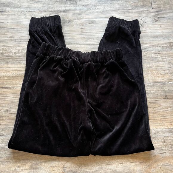 Juicy Couture Joggers XS Capris Velvet Black Y2K Glam - Picture 3 of 8